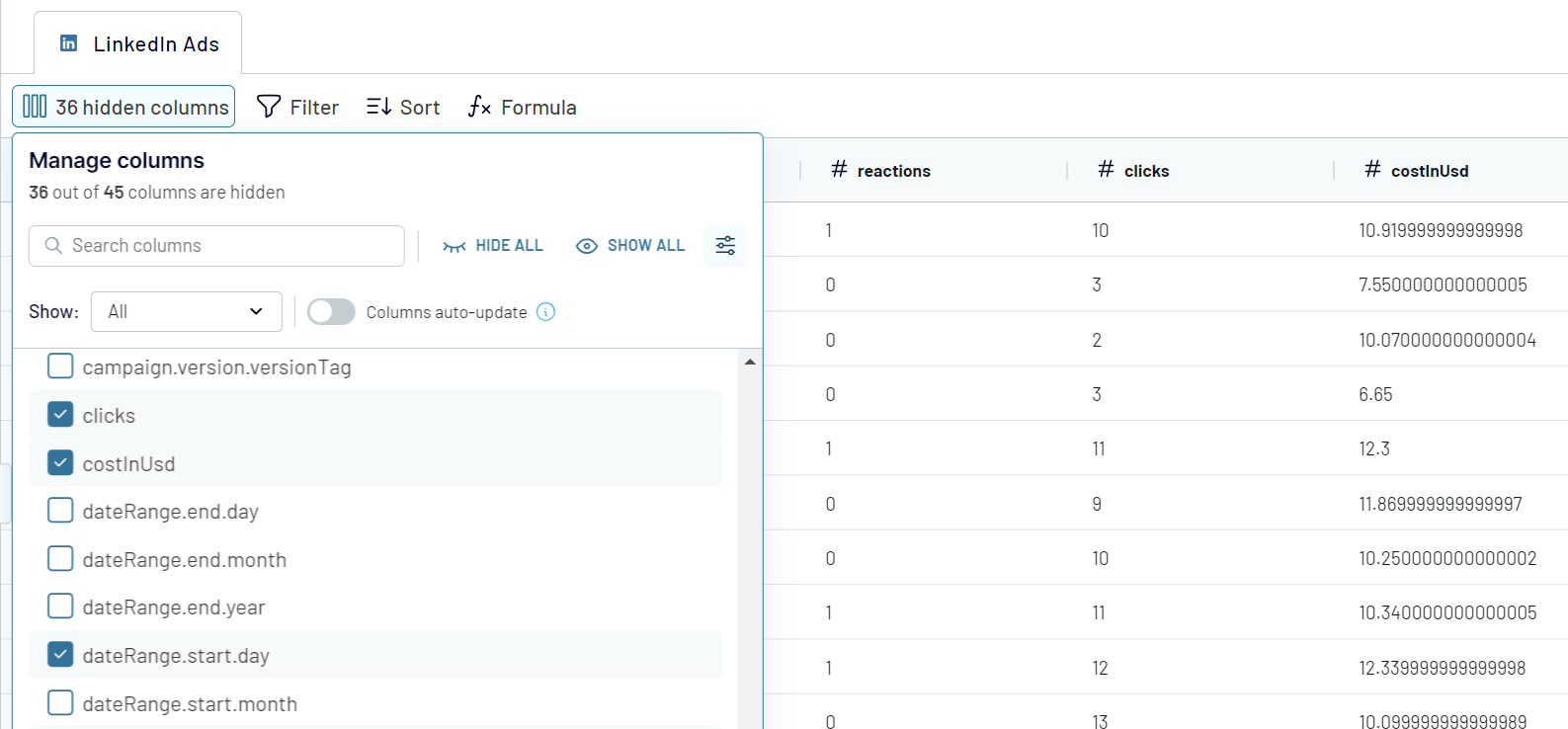 Linkedin organize & transform
